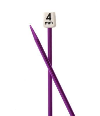 Pony COLOUR Anodised Aluminium 35cm Knitting Needles 4.00mm