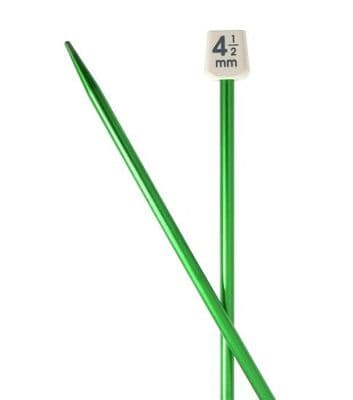 Pony COLOUR Anodised Aluminium 35cm Knitting Needles 4.50mm