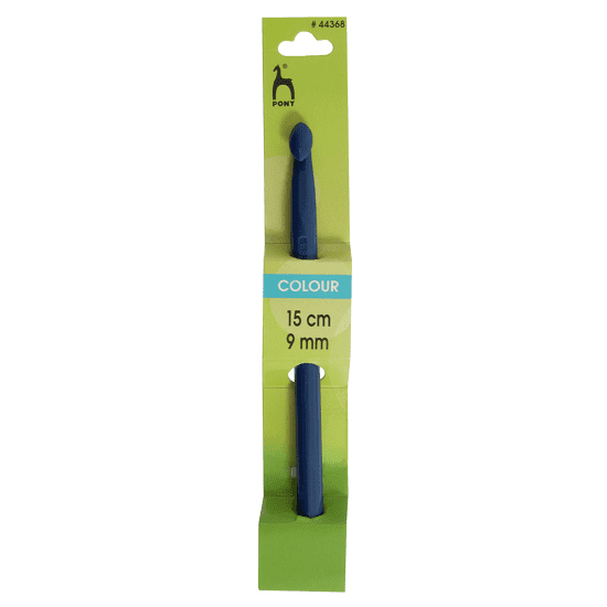 Pony Colour Plastic Crochet Hook 9 00mm Navy Blue