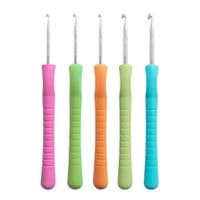 Pony Easy Grip Colourful Crochet Hook Set – 5 Sizes