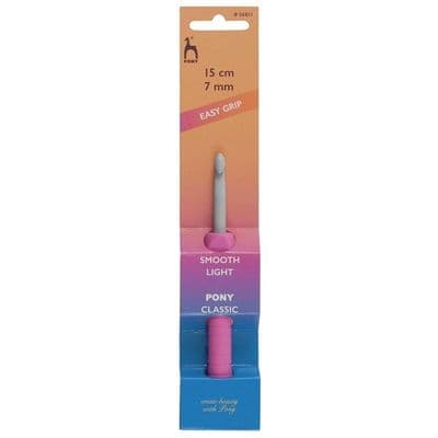 Pony Easy Grip Crochet Hook with Flat Thumb/Finger 7.00mm