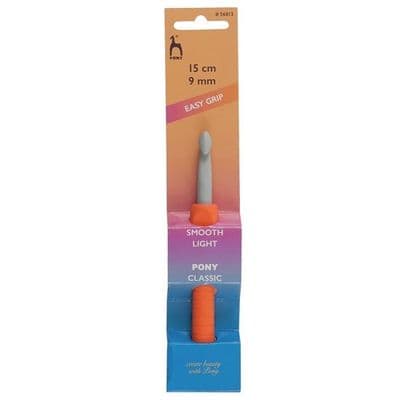Pony Easy Grip Crochet Hook with Flat Thumb/Finger 9.00mm