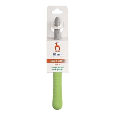 Pony Easy Grip Flat Thumb/Finger Crochet Hook 10mm