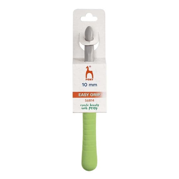 Pony Easy Grip Flat Thumb/Finger Crochet Hook 10mm