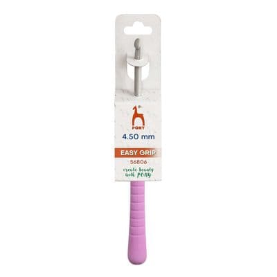 Pony Easy Grip Flat Thumb/Finger Crochet Hook 4.50mm