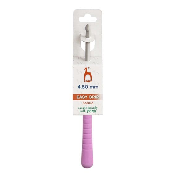 Pony Easy Grip Flat Thumb/Finger Crochet Hook 4.50mm