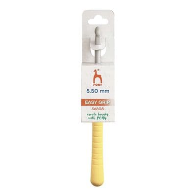 Pony Easy Grip Flat Thumb/Finger Crochet Hook 5.50mm