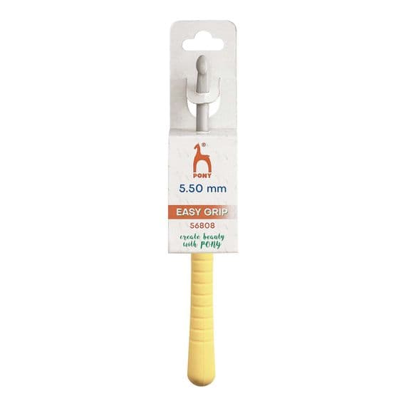 Pony Easy Grip Flat Thumb/Finger Crochet Hook 5.50mm