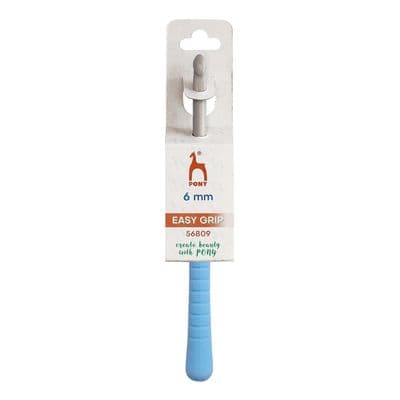 Pony Easy Grip Flat Thumb/Finger Crochet Hook 6.00mm