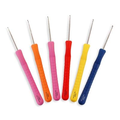Pony Easy Grip Steel Crochet Hooks