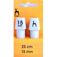 Pony Knitting Needles 25cm Length - 15mm