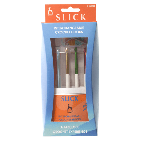 Pony SLICK Crochet Hook Set Interchangeable