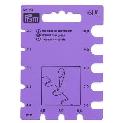Prym Crochet Hook Gauge