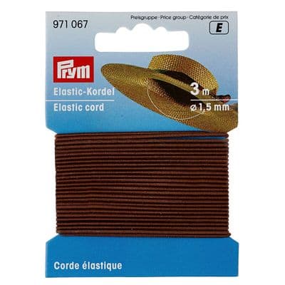 Prym ELASTIC CORD 3m x 1.5mm BROWN