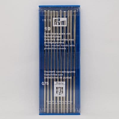 Prym Steel Crochet Hooks 0.75mm x 10