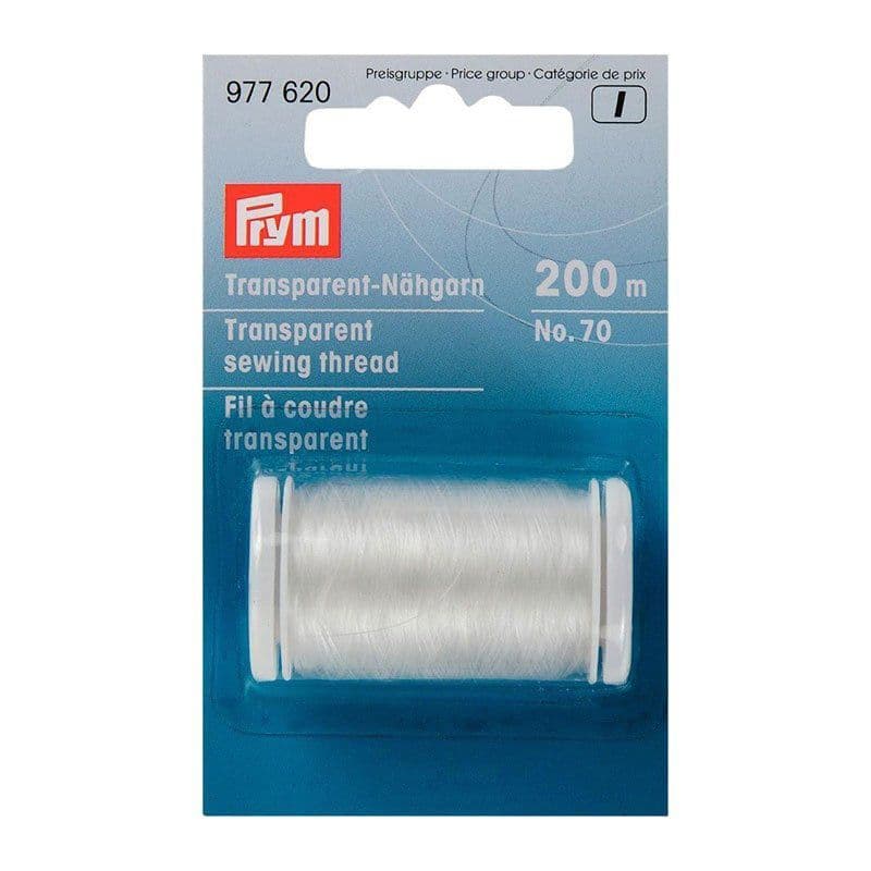 Translucent Tying Thread Prym Transparent Sewing Thread 200m Light REDUCED