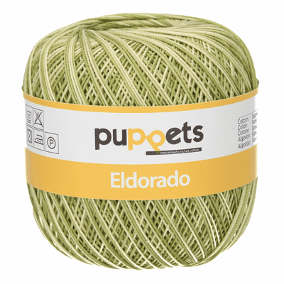 Puppets Eldorado Multicolour No.10 Crochet Cotton 082 Green