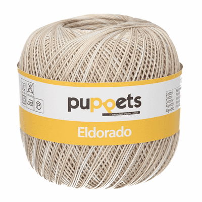 Puppets Eldorado Multicolour No.10 Crochet Cotton 122 Beige