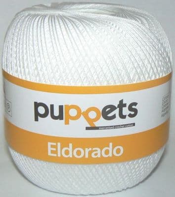 Puppets Eldorado No.12 Crochet Cotton 7001 White