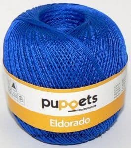 Puppets Eldorado No.12 Crochet Cotton 7133 Royal Blue 50g