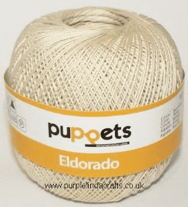 Puppets Eldorado No.16 Crochet Cotton 4269 Beige 50g
