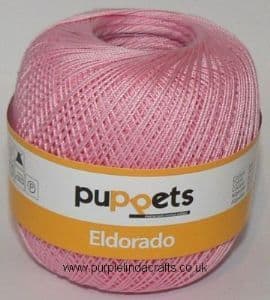 Puppets Eldorado No.6 Crochet Cotton 7511 Pink 50g