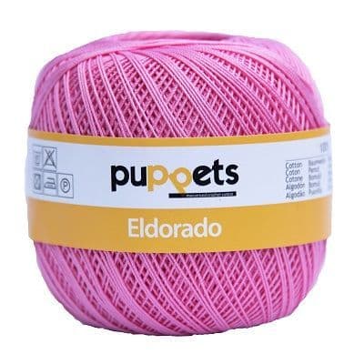Puppets Eldorado No10 Crochet Cotton 075 Pink 50g