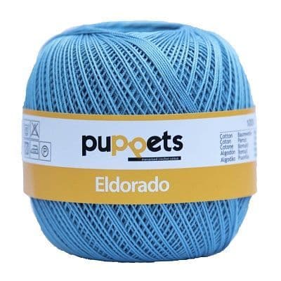 Puppets Eldorado No10 Crochet Cotton 130 Sky Blue 50g