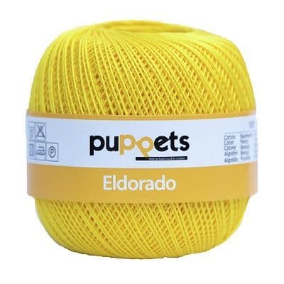Puppets Eldorado No10 Crochet Cotton 290 Yellow 50g