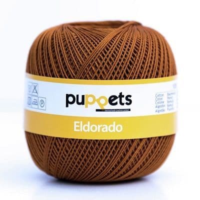 Puppets Eldorado No10 Crochet Cotton 309 Rust Brown 50g