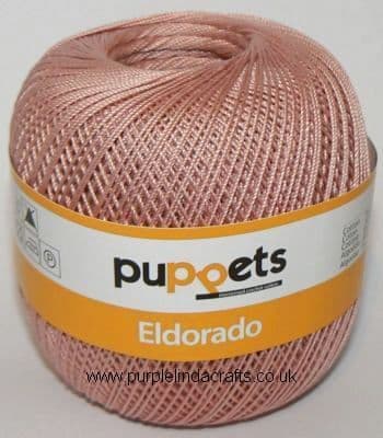Puppets Eldorado No10 Crochet Cotton 4247 Dusky Pink 50g