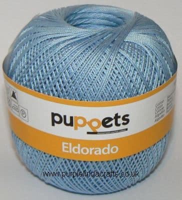 Puppets Eldorado No10 Crochet Cotton 4280 Pale Blue 50g