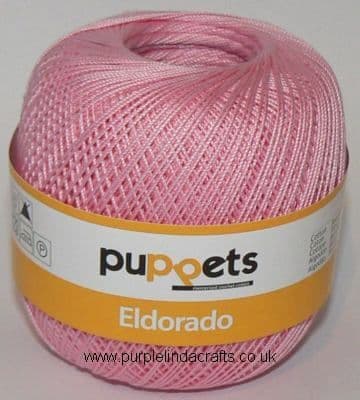 Puppets Eldorado No10 Crochet Cotton 7511 PINK 50g