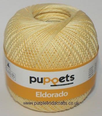 Puppets Eldorado No10 Crochet Cotton 7515 LEMON 50g