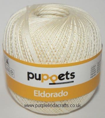 Puppets Eldorado No10 Crochet Cotton 8926 CREAM 50g