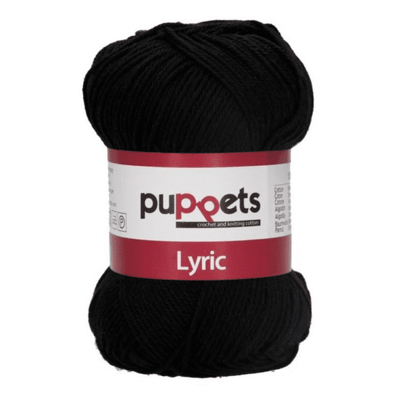 Puppets Lyric 8/4 Cotton 5001 Black