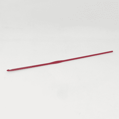 Purplelinda Aluminium Crochet Hook - 2.00mm Red