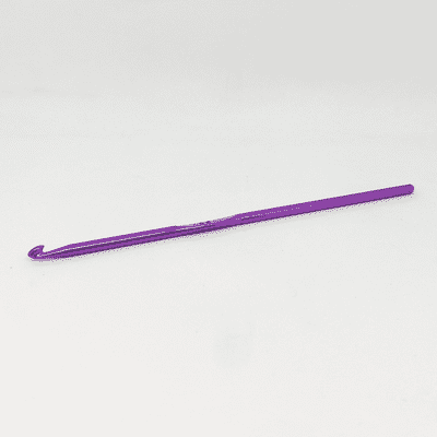 Purplelinda Aluminium Crochet Hook - 4.00mm Purple