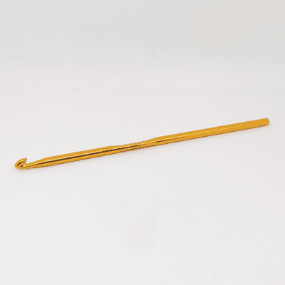 Purplelinda Aluminium Crochet Hook - 4.50mm Gold