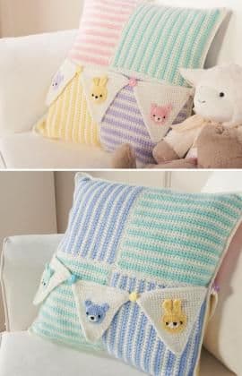 Red Heart ANNE GEDDES Baby Pillow Crochet Pattern FREE