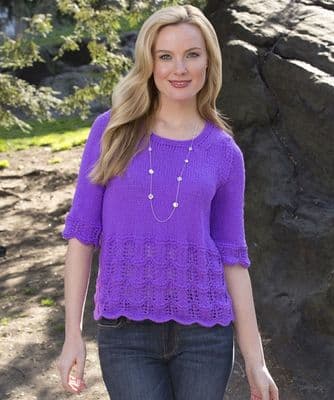 Red Heart Summer Top Knitting Pattern FREE