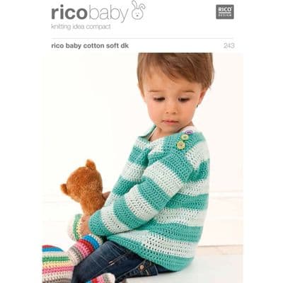 Rico Baby Cotton Soft DK 243 Jumpers Crochet Pattern