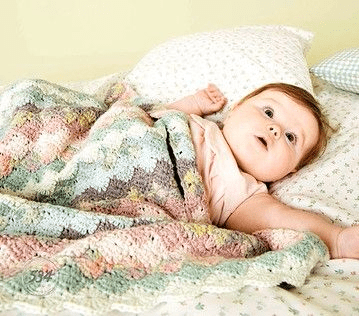 Rico Baby Cotton Soft DK Crochet Blanket Pattern 534
