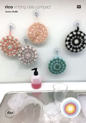 Rico Bubble Marigold Round Scrubby Crochet Pattern 600 REDUCED