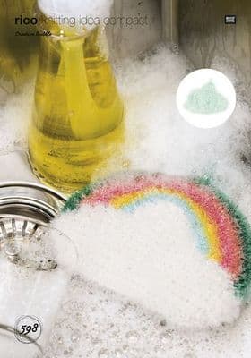 Rico Bubble Rainbow and Cloud Scrubby Crochet Pattern 598 REDUCED