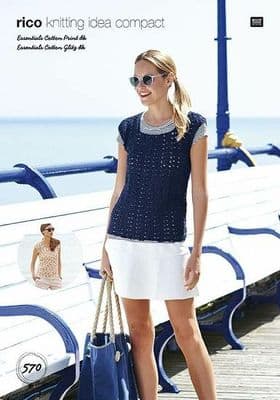 Rico Essentials Cotton DK Tops Crochet Pattern 570