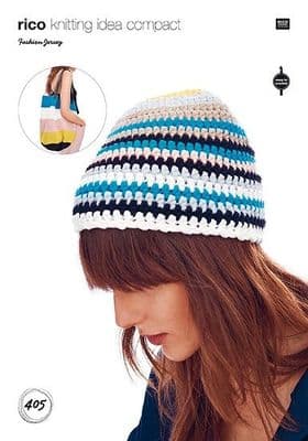 Rico Fashion JERSEY Hat Bag Crochet Pattern 405