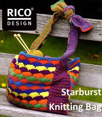 Rico Starburst Knitting Bag Pattern FREE