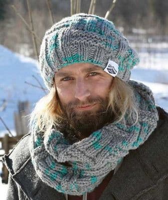 Schachenmayr LOVA Hat Collar FREE Knitting Pattern