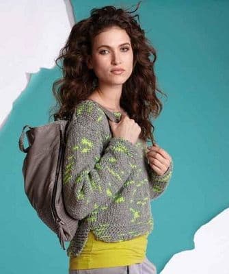 Schachenmayr LOVA Sports Sweater FREE Knitting Pattern Jumper